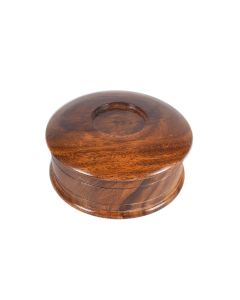 Barber Premium Wooden Shaving Mug & Bush Soap Bowl With Majestic Walnut Finish 